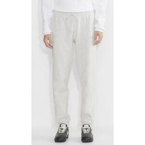 ARITZIA TNA Cozy AF Sweatfleece Boyfriend Sweatpant Heather Cloud White Lounge
